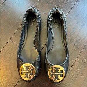 Tory Burch Leather Ballerina Flats